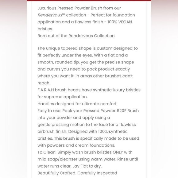 F.A.R.A.H. Rendezvous Rose Gold Brush Trio. Brand New! - Picture 4 of 6
